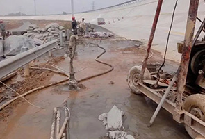 海南藏族公路钻孔施工
